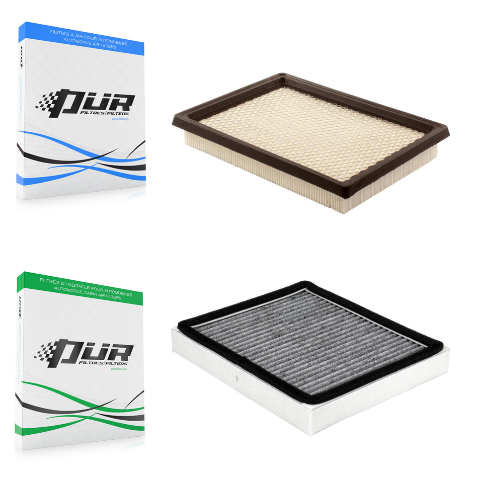 1x Air + 1x Cabin Filter (2 Total) Kit For INFINITI Q50 Q60 QX70 KFL-103119