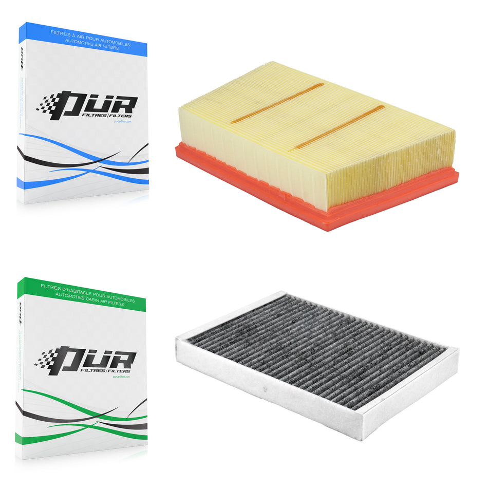 1x Air + 1x Cabin Filter (2 Total) Kit For Land Rover Discovery Sport Range Evoque Jaguar KFL-103127