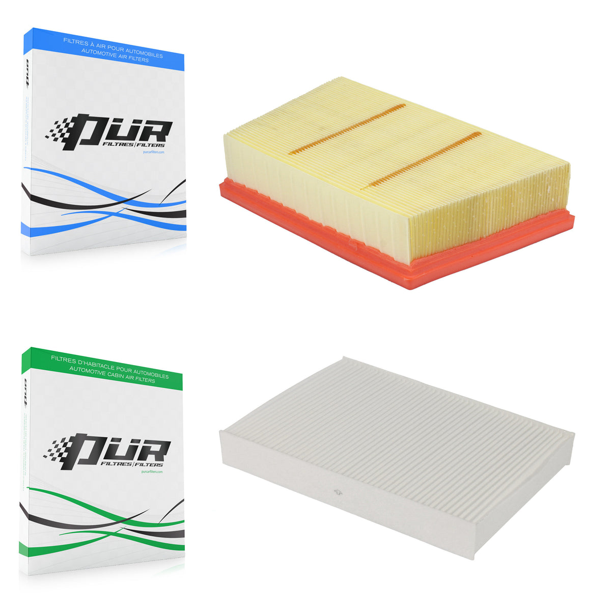 1x Air + 1x Cabin Filter (2 Total) Kit For Land Rover Discovery Sport Range Evoque Jaguar KFL-103128