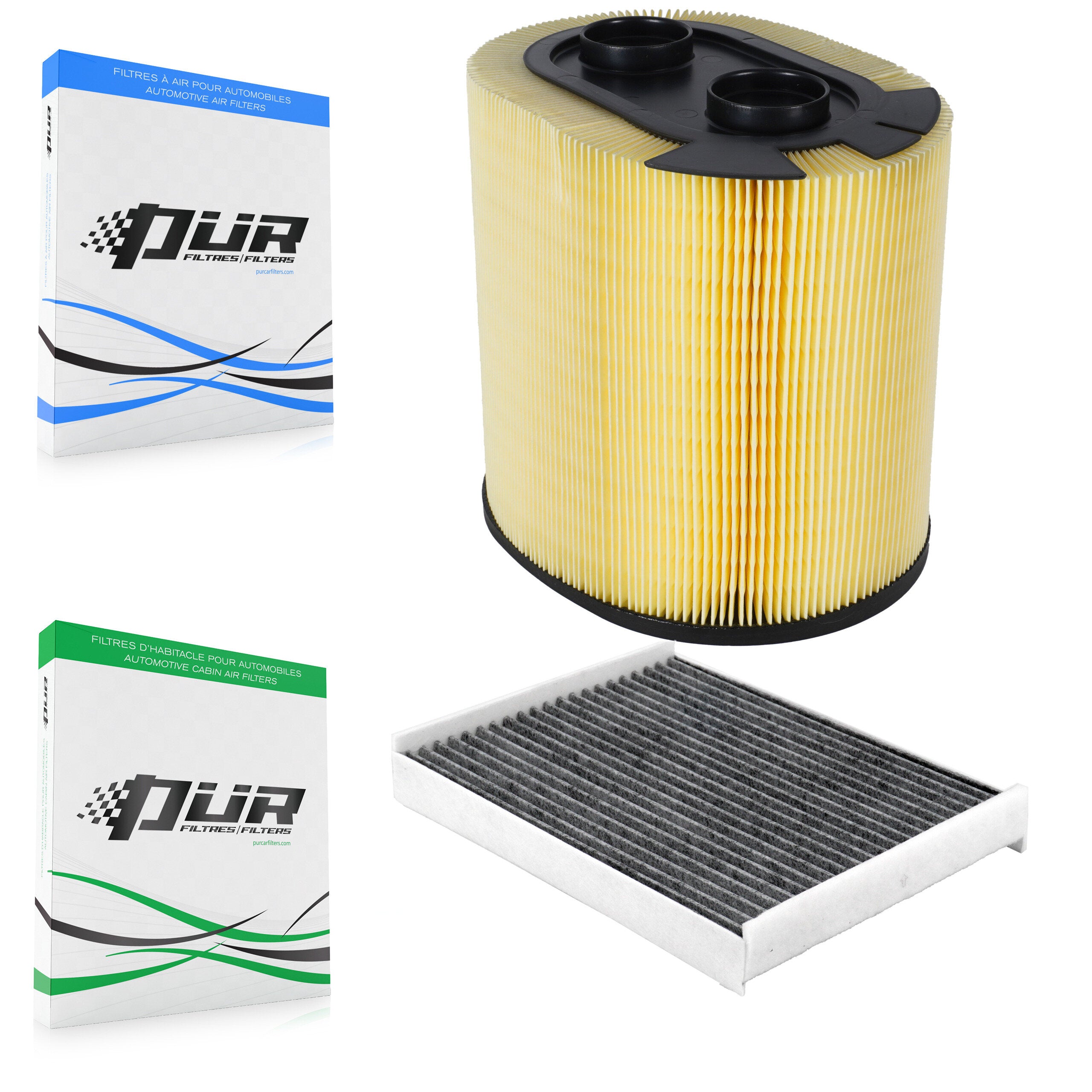 1x Air + 1x Cabin Filter (2 Total) Kit For Ford F-350 Super Duty F-250 F-450 F-550 KFL-103130
