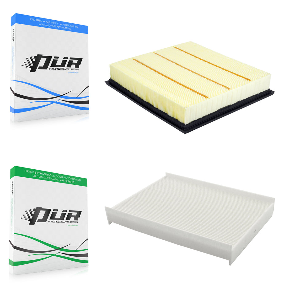 1x Air + 1x Cabin Filter (2 Total) Kit For Ford F-350 Super Duty F-250 F-450 F-550 F-600 KFL-103137
