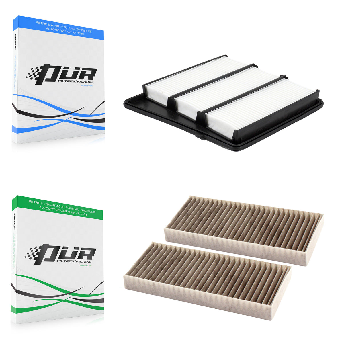 1x Air + 1x Cabin Filter (2 Total) Kit For 2016-2019 Nissan TITAN XD 5.6L KFL-103140