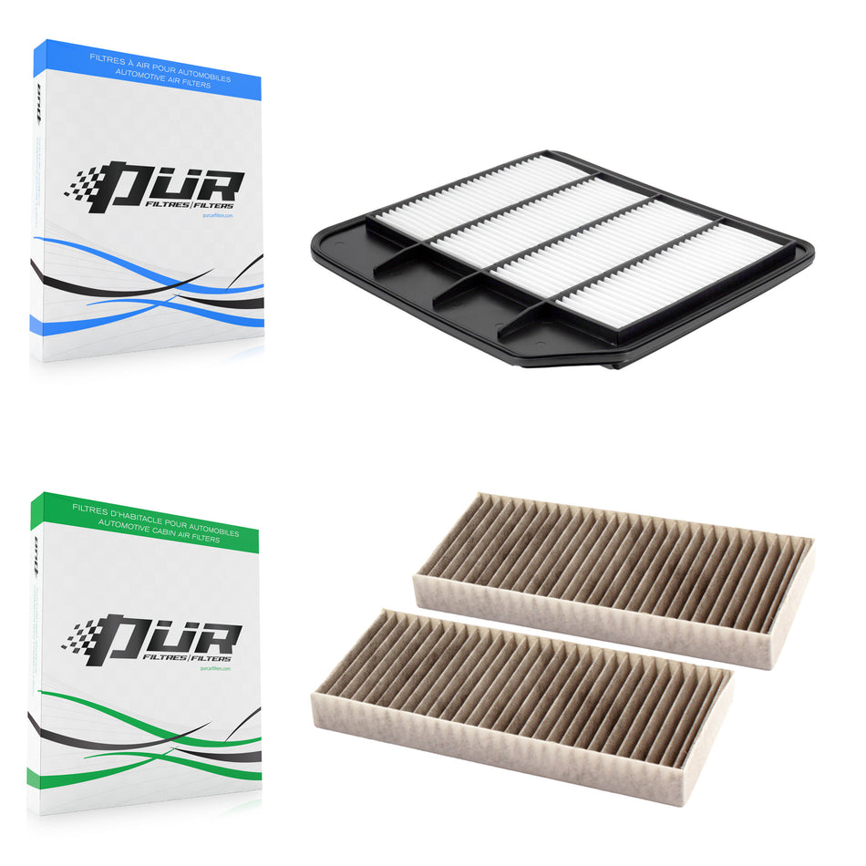 1x Air + 1x Cabin Filter (2 Total) Kit For 2017-2022 Nissan Armada Rectangular KFL-103141