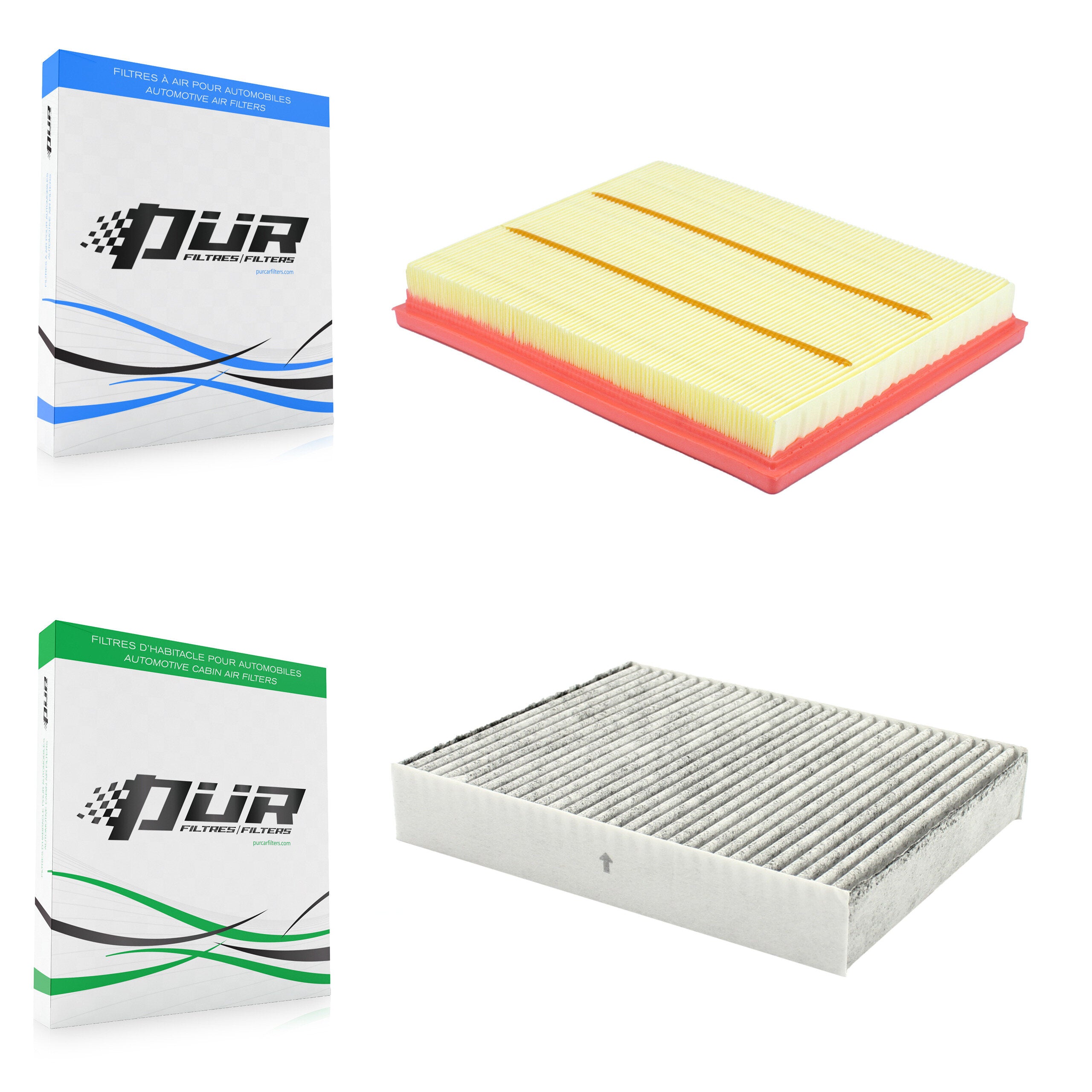 1x Air + 1x Cabin Filter (2 Total) Kit For BMW 335i xDrive 435i Gran Coupe M2 M235i GT 3 KFL-103161