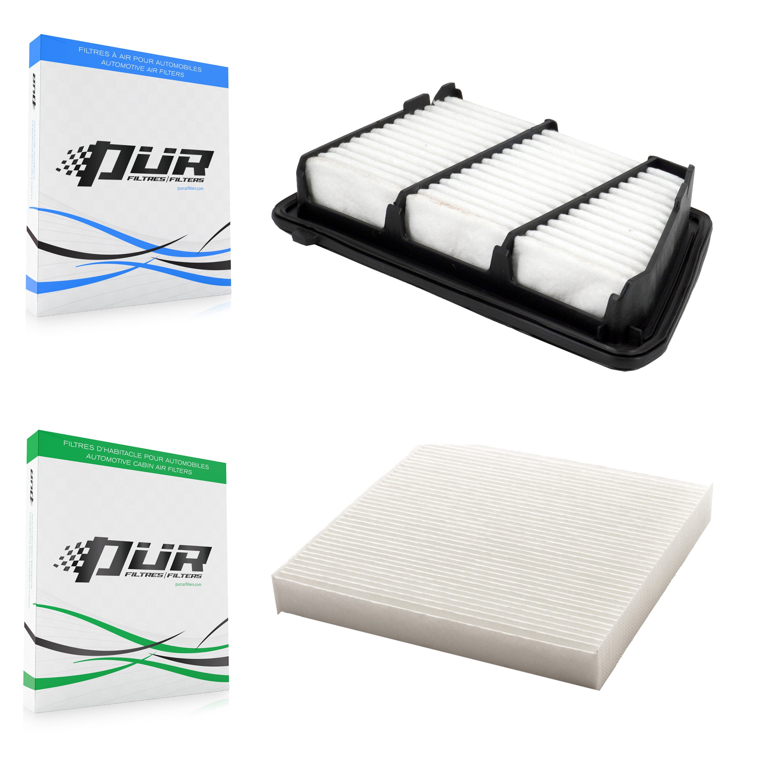 1x Air + 1x Cabin Filter (2 Total) Kit For 2017-2018 Honda CR-V 2.4L KFL-103175
