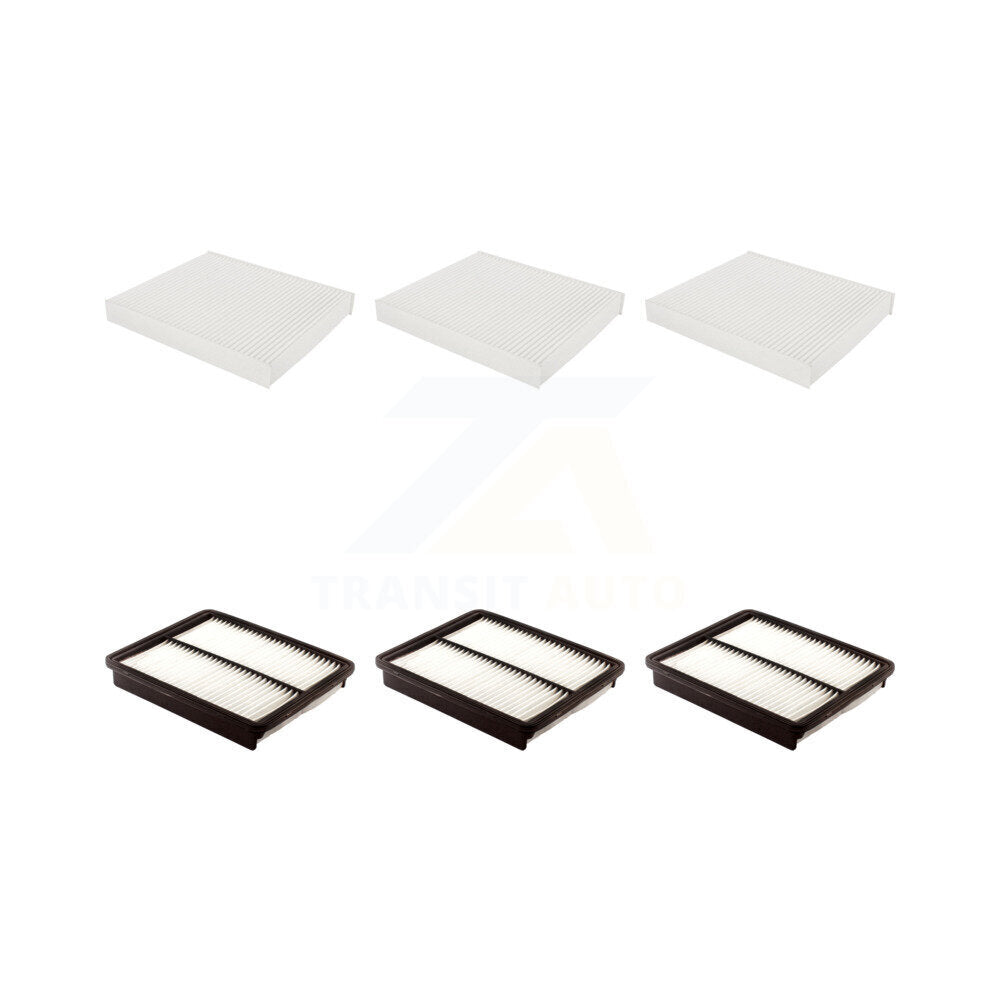 3x Air + 3x Cabin Filter (6 Total) Kit For 2015 Hyundai Sonata 2.4L with GAS engine KFL-103628