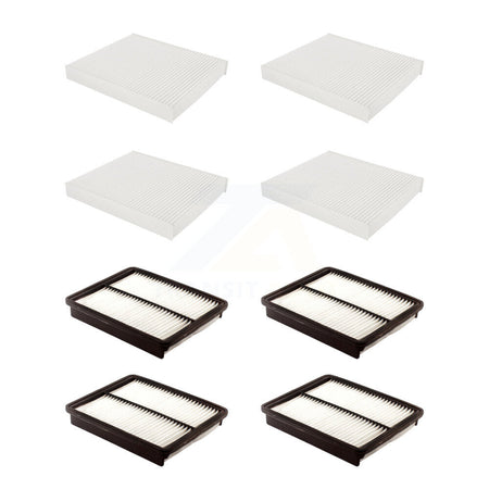 4x Air + 4x Cabin Filter (8 Total) Kit For 2015 Hyundai Sonata 2.4L with GAS engine KFL-103638