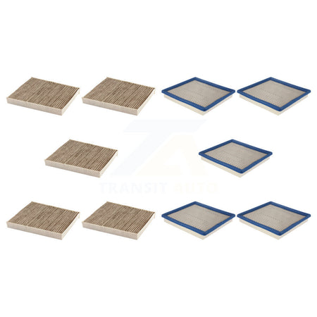 5x Air + 5x Cabin Filter (10 Total) Kit For 2022 Chevrolet Colorado GMC Canyon KFL-103646