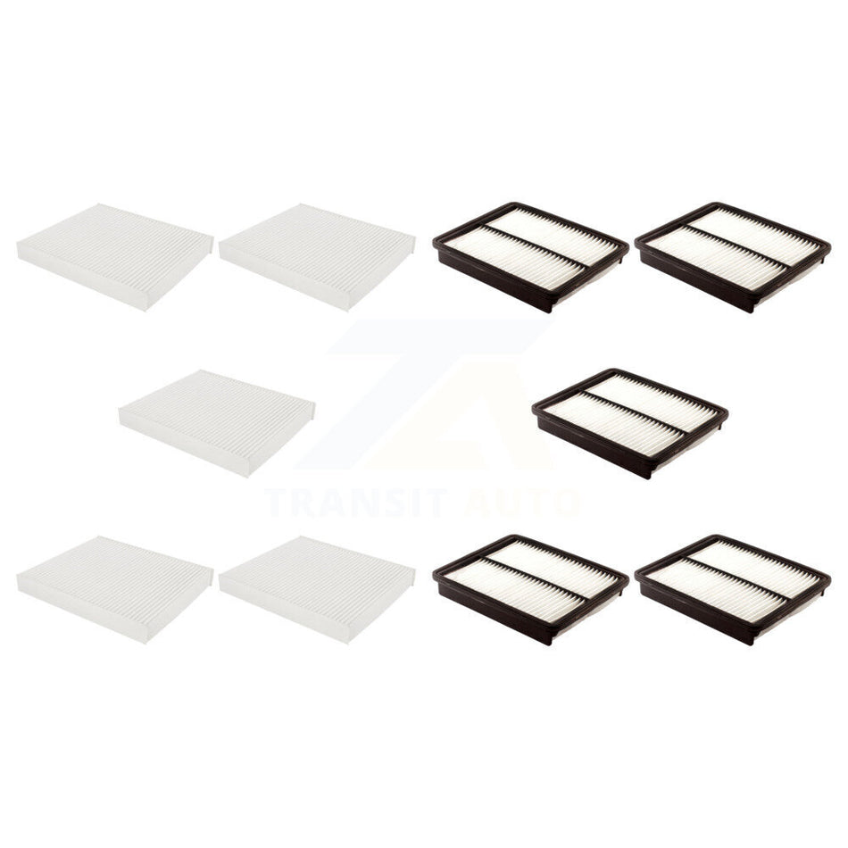 5x Air + 5x Cabin Filter (10 Total) Kit For 2015 Hyundai Sonata 2.4L with GAS engine KFL-103647