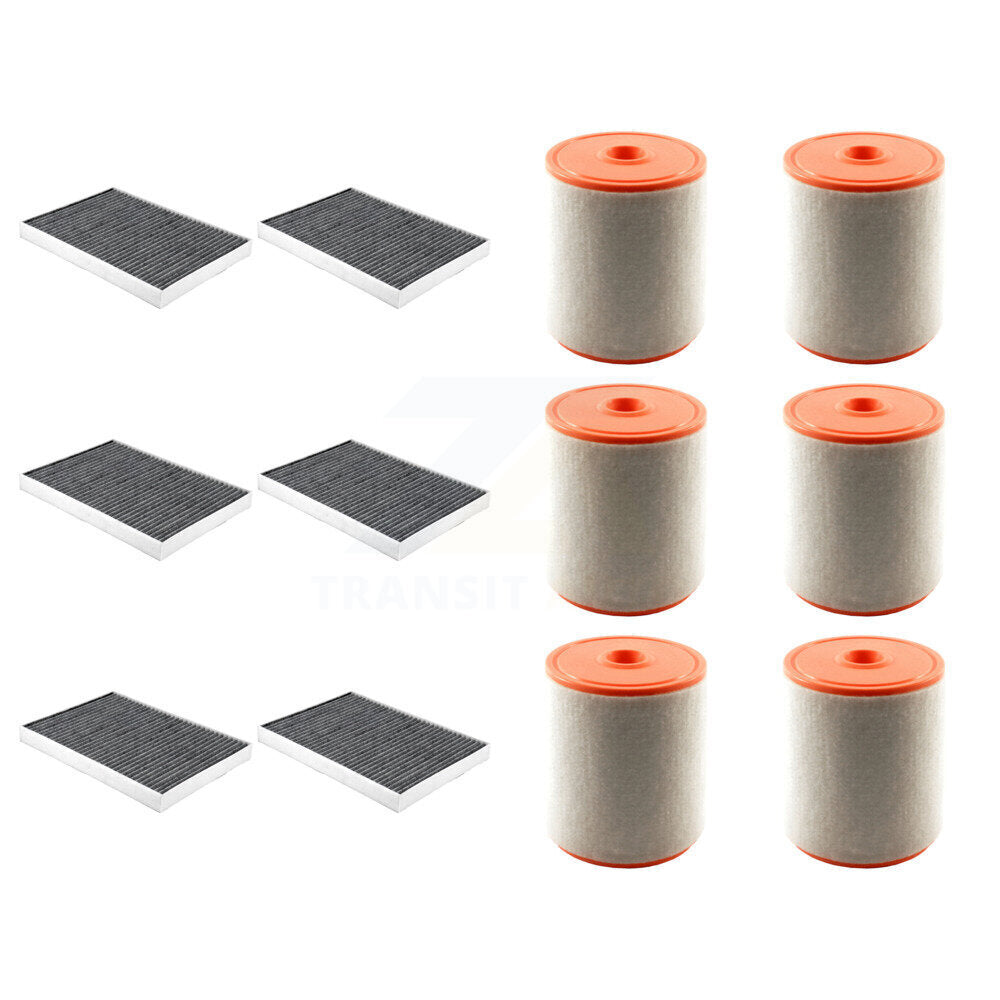 6x Air + 6x Cabin Filter (12 Total) Kit For Audi A6 Quattro A7 Sportback allroad KFL-103654