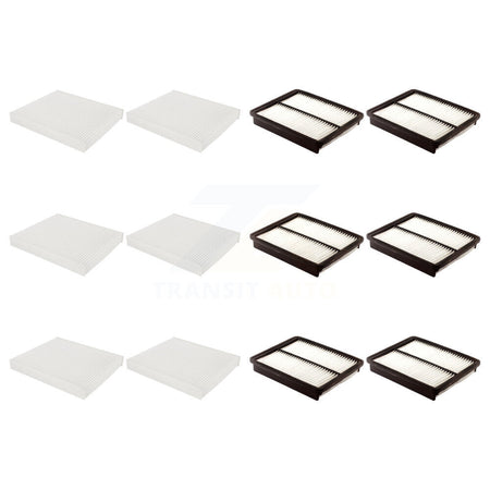 6x Air + 6x Cabin Filter (12 Total) Kit For 2015 Hyundai Sonata 2.4L with GAS engine KFL-103657