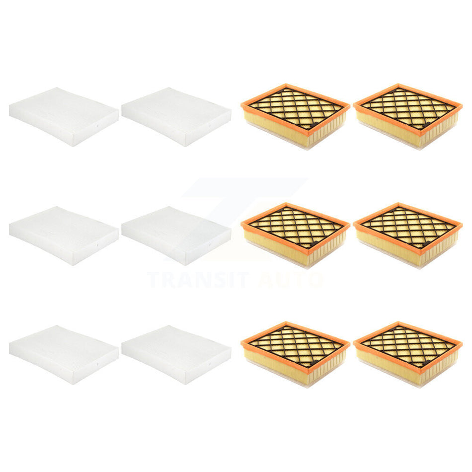 6x Air + 6x Cabin Filter (12 Total) Kit For 2024-2025 Lincoln Nautilus KFL-103660