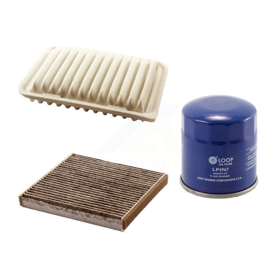 1x Air + 1x Cabin + 1x Engine Oil Filter Filter (3 Total) Kit For Toyota Corolla Yaris iM KFM-100016