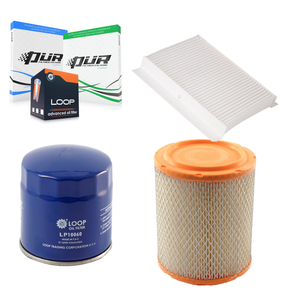 1x Air + 1x Cabin + 1x Engine Oil Filter Filter (3 Total) Kit For Jeep Compass KFM-100031