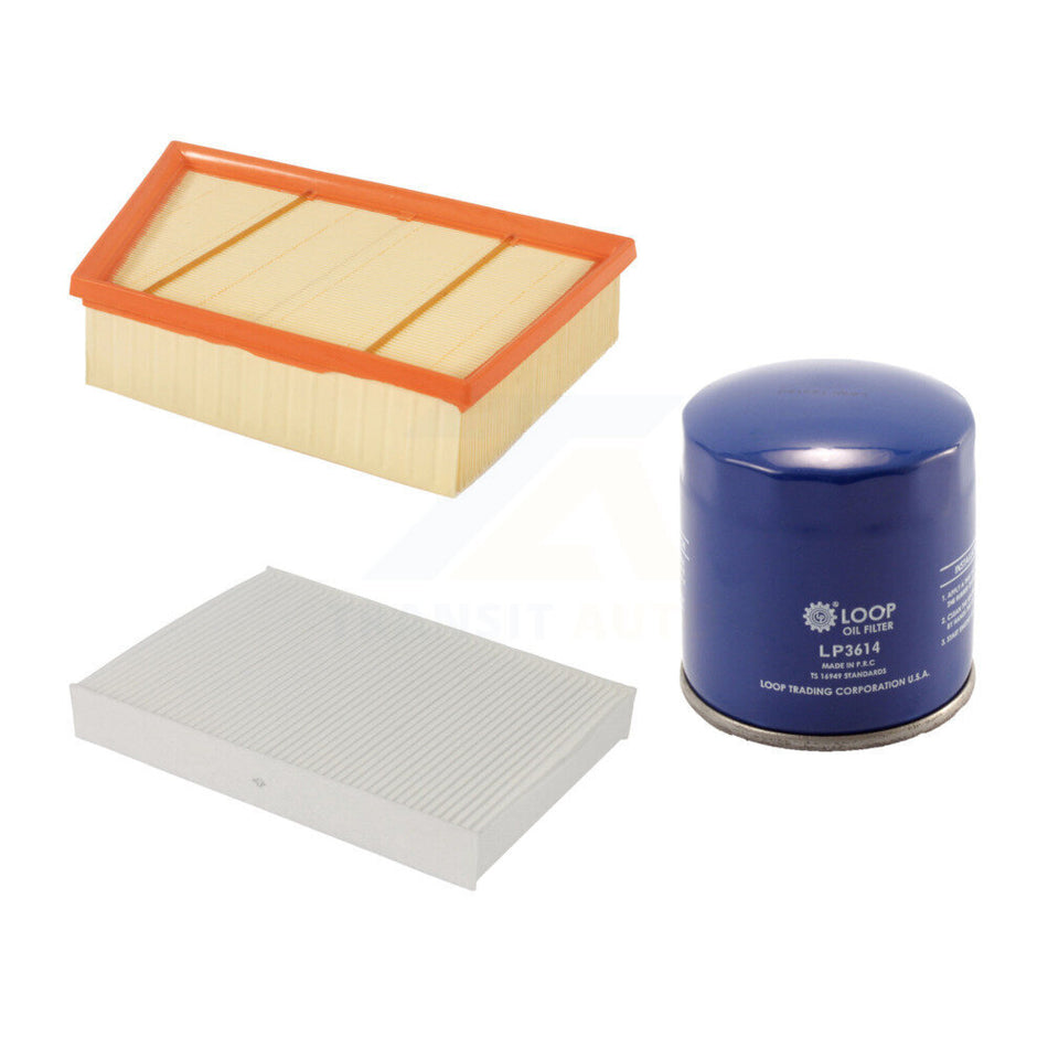 1x Air + 1x Cabin + 1x Engine Oil Filter Filter (3 Total) Kit For Land Rover Range Evoque KFM-100040