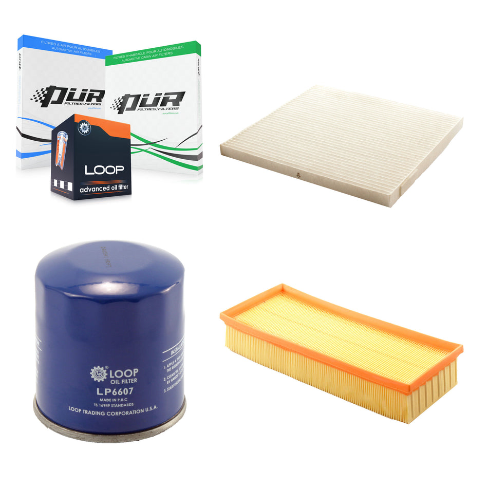 1x Air + 1x Cabin + 1x Engine Oil Filter Filter (3 Total) Kit For Nissan Altima KFM-100046