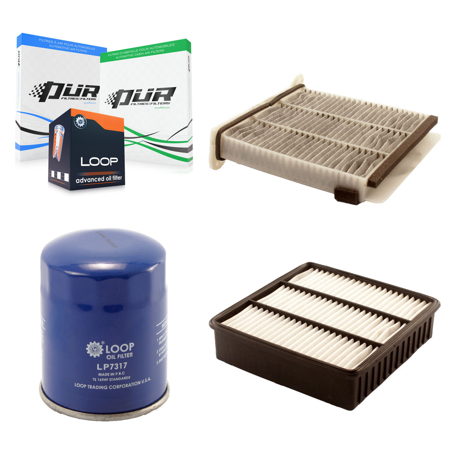 1x Air + 1x Cabin + 1x Engine Oil Filter Filter (3 Total) Kit For Mitsubishi Lancer KFM-100077