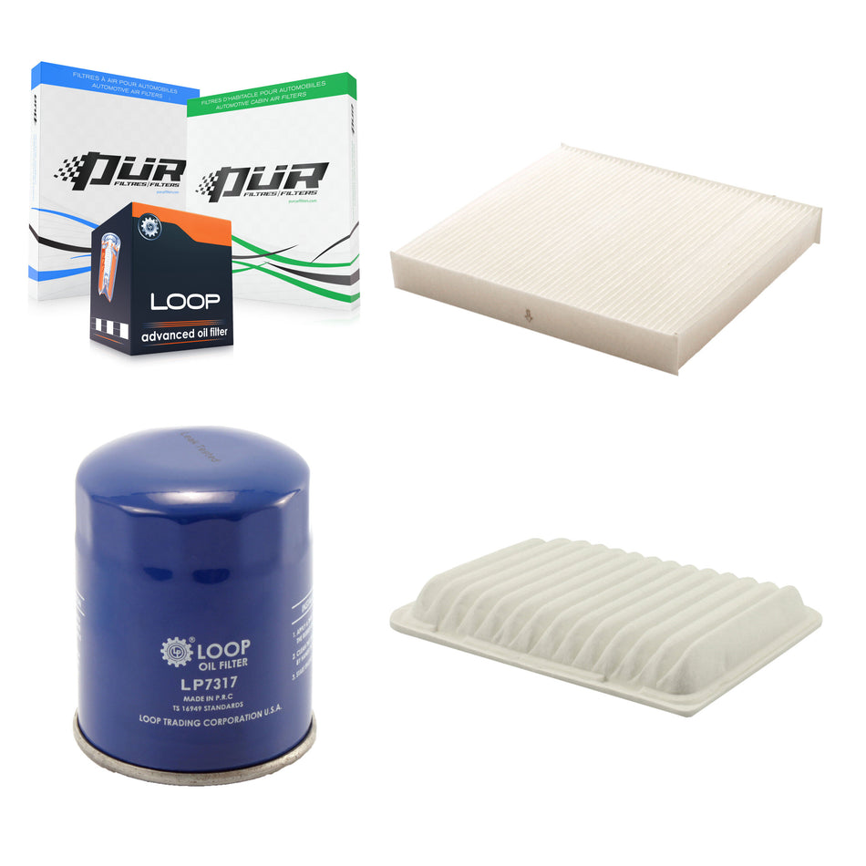 1x Air + 1x Cabin + 1x Engine Oil Filter Filter (3 Total) Kit For Mitsubishi RVR Lancer KFM-100089