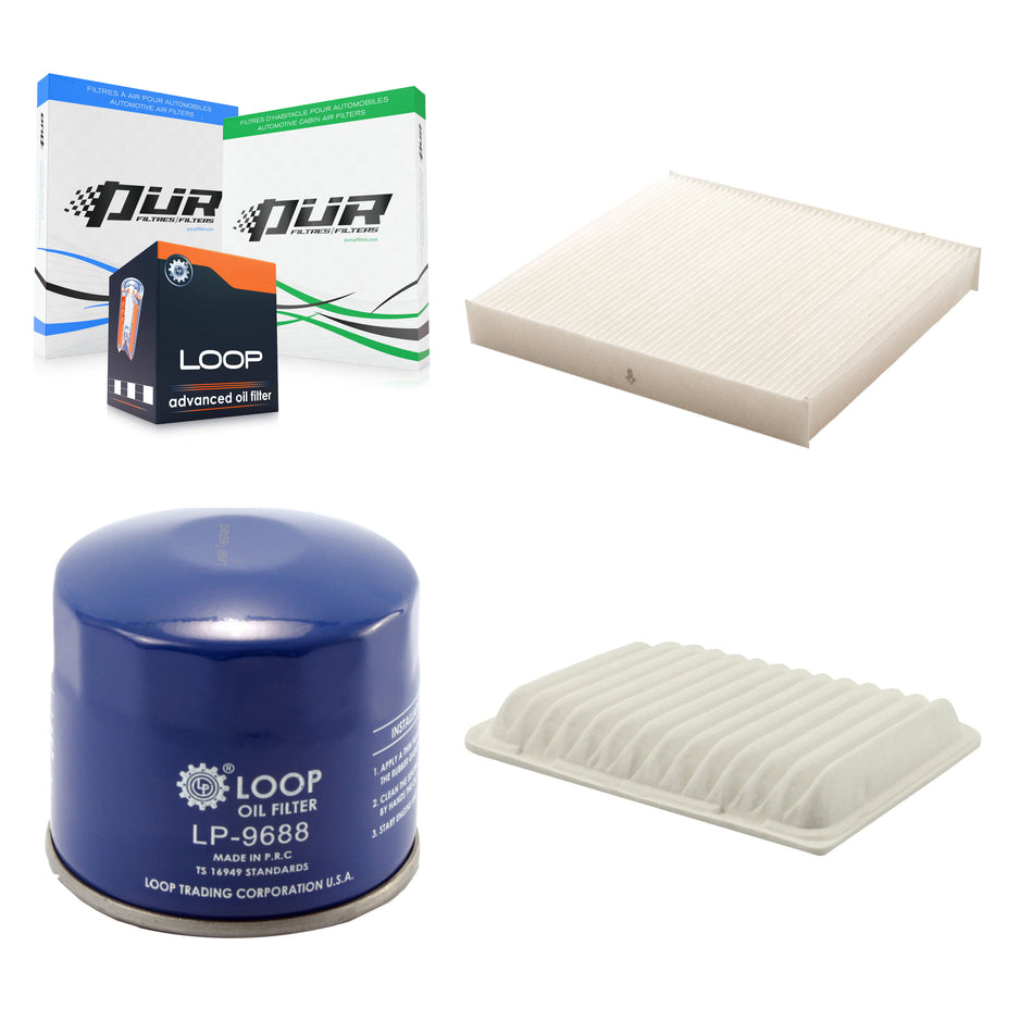 1x Air + 1x Cabin + 1x Engine Oil Filter Filter (3 Total) Kit For Mitsubishi Lancer 2.0L KFM-100090