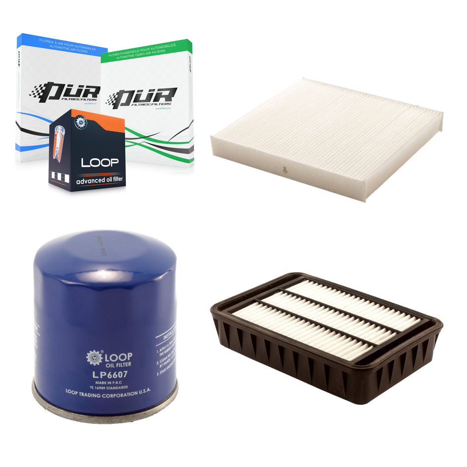 1x Air + 1x Cabin + 1x Engine Oil Filter Filter (3 Total) Kit For Mitsubishi Outlander KFM-100095