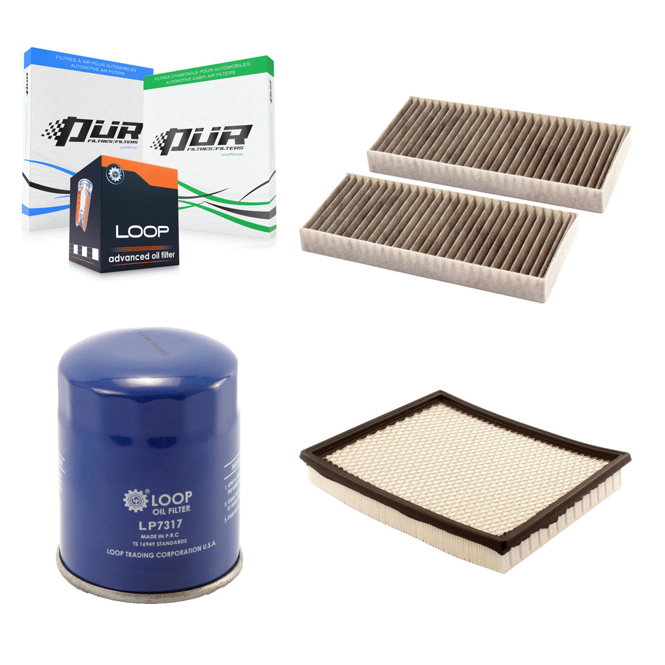 1x Air + 1x Cabin + 1x Engine Oil Filter Filter (3 Total) Kit For Nissan TITAN Armada KFM-100107