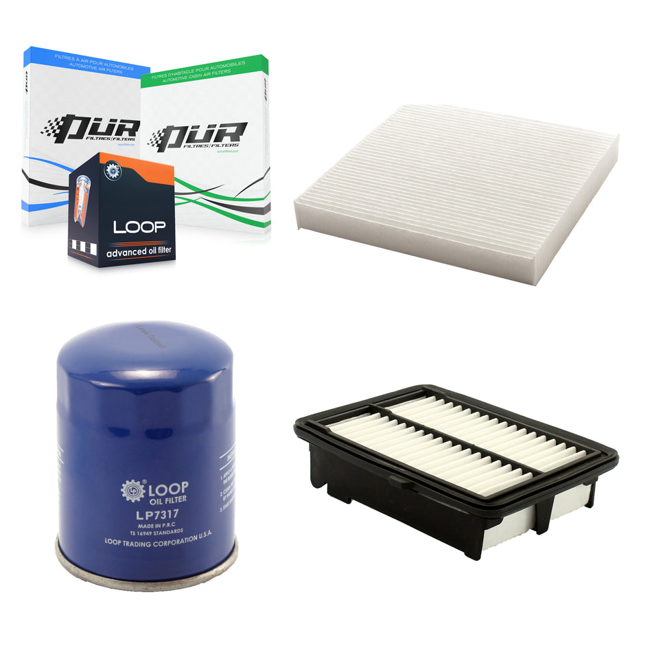 1x Air + 1x Cabin + 1x Engine Oil Filter Filter (3 Total) Kit For 2015-2020 Honda Fit KFM-100114