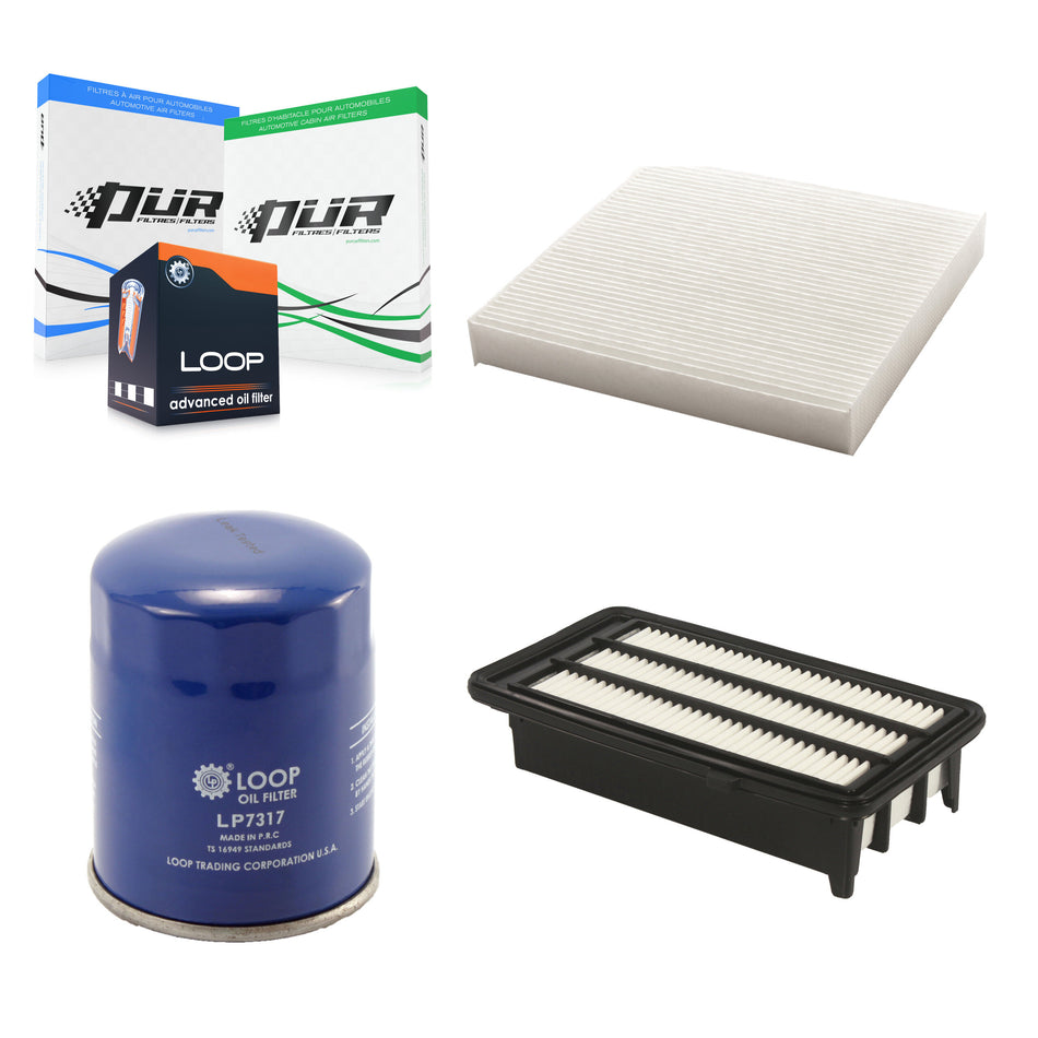 1x Air + 1x Cabin + 1x Engine Oil Filter Filter (3 Total) Kit For Honda Civic CR-V KFM-100116