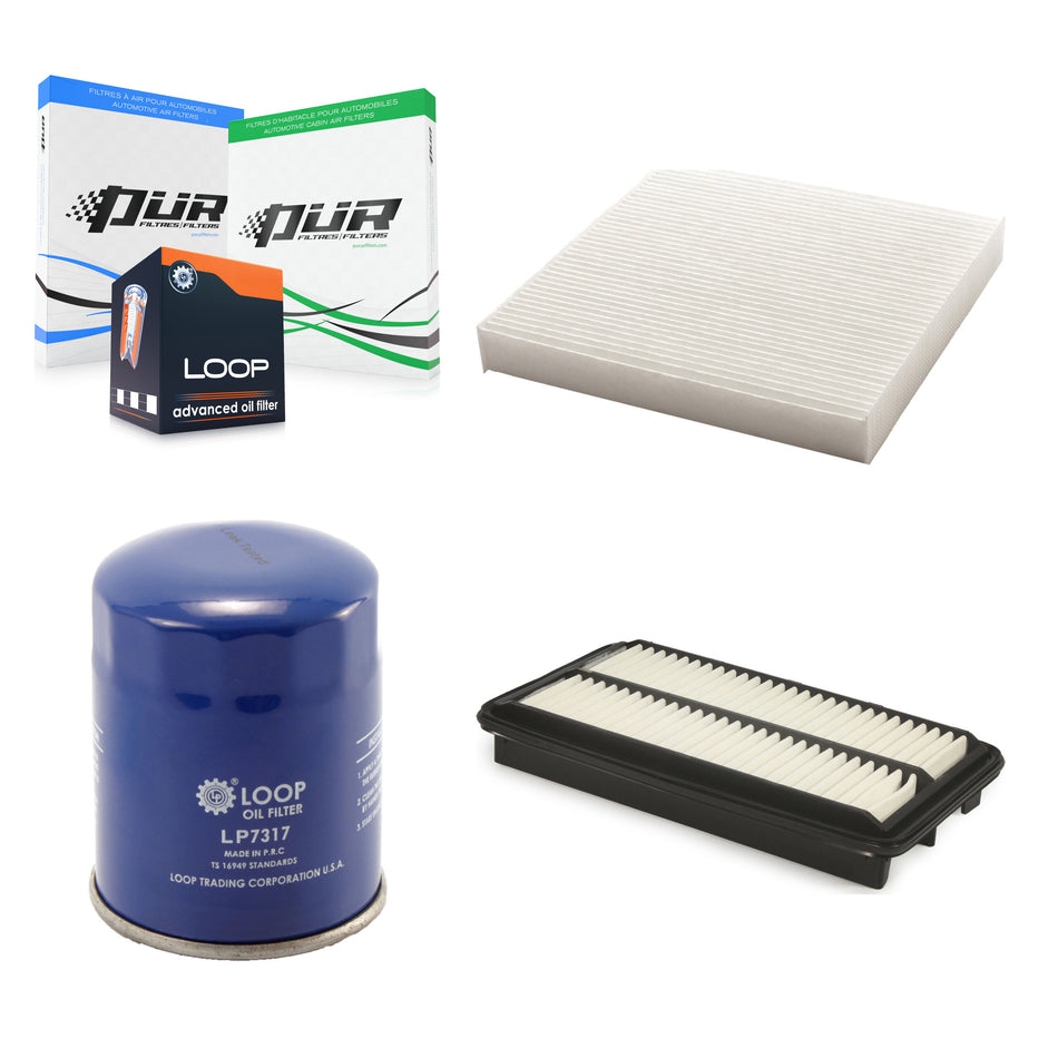 1x Air + 1x Cabin + 1x Engine Oil Filter Filter (3 Total) Kit For Honda Odyssey Acura TLX KFM-100117