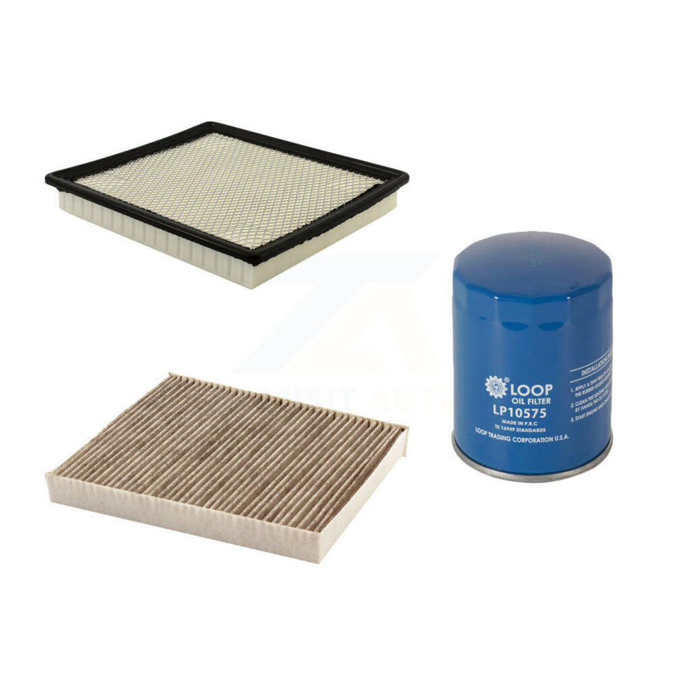 1x Air + 1x Cabin + 1x Engine Oil Filter Filter (3 Total) Kit For Chevrolet Impala XTS KFM-100159