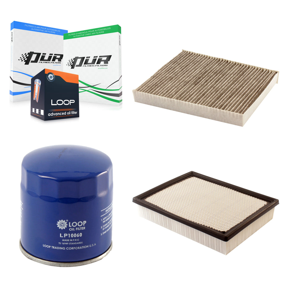 1x Air + 1x Cabin + 1x Engine Oil Filter Filter (3 Total) Kit For GMC Sierra 2500 HD 6.0L KFM-100165