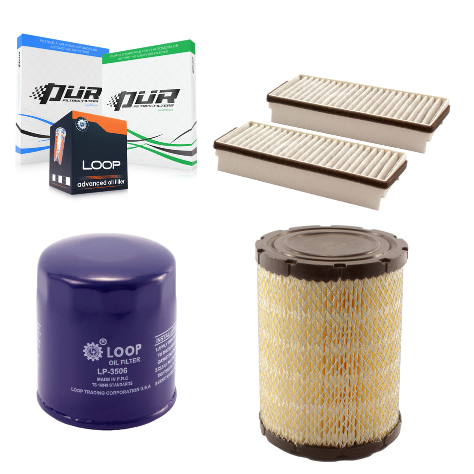 1x Air + 1x Cabin + 1x Engine Oil Filter Filter (3 Total) Kit For 2004 Buick Rainier 5.3L KFM-100169