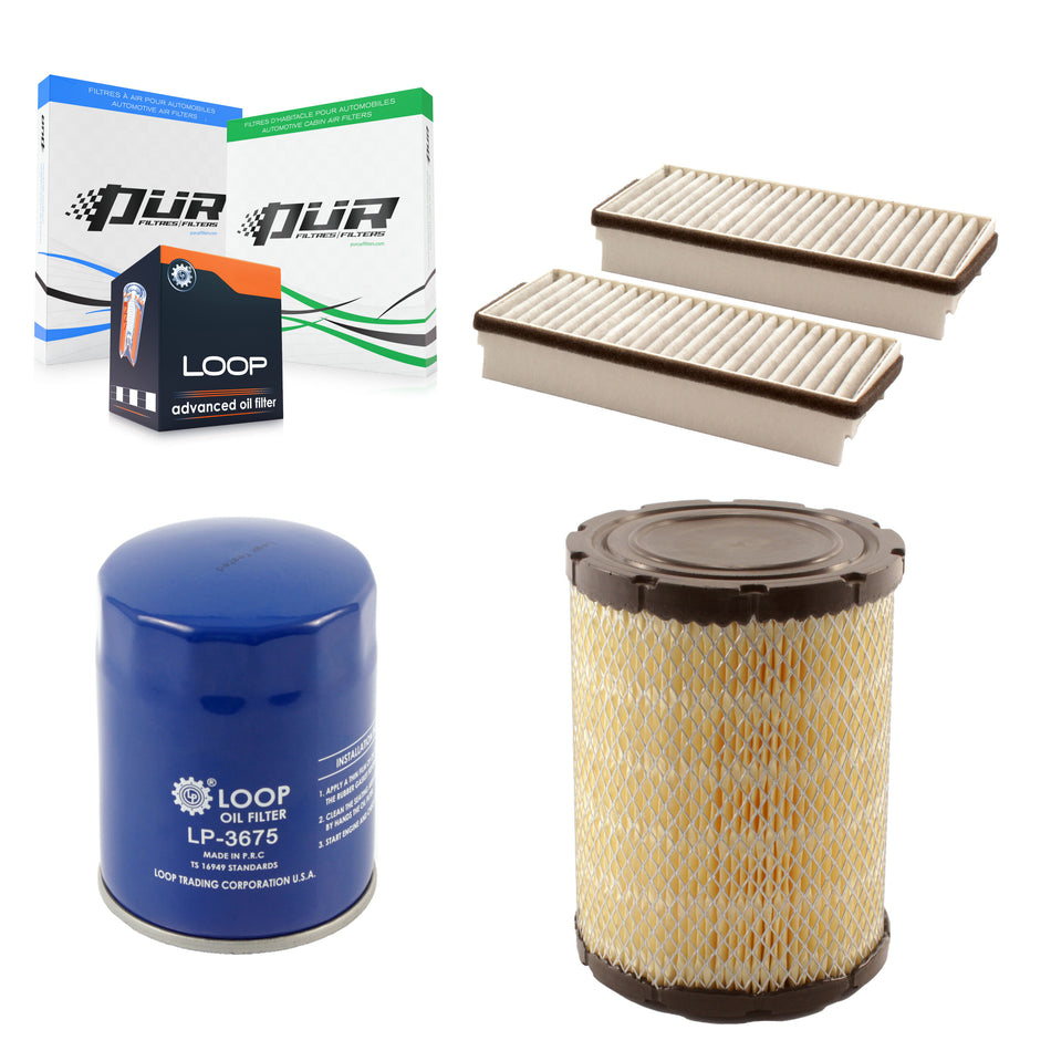 1x Air + 1x Cabin + 1x Engine Oil Filter Filter (3 Total) Kit For 2004 Buick Rainier 4.2L KFM-100170