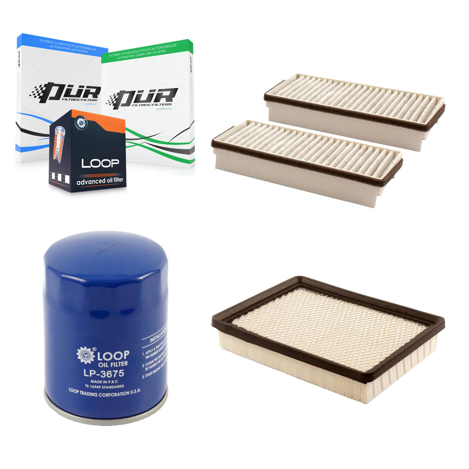 1x Air + 1x Cabin + 1x Engine Oil Filter Filter (3 Total) Kit For Buick Rendezvous 3.6L KFM-100171