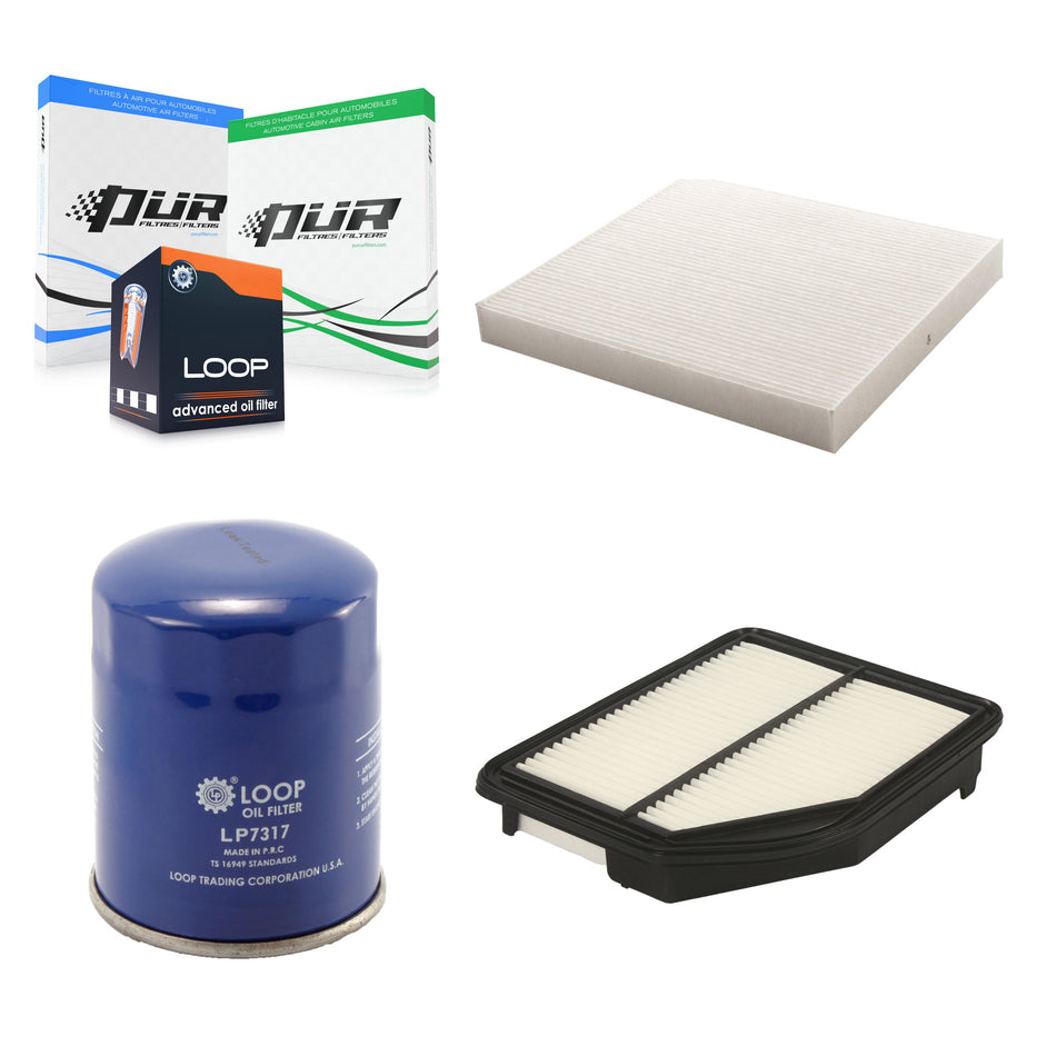 1x Air + 1x Cabin + 1x Engine Oil Filter Filter (3 Total) Kit For 2012-2014 Honda CR-V KFM-100184
