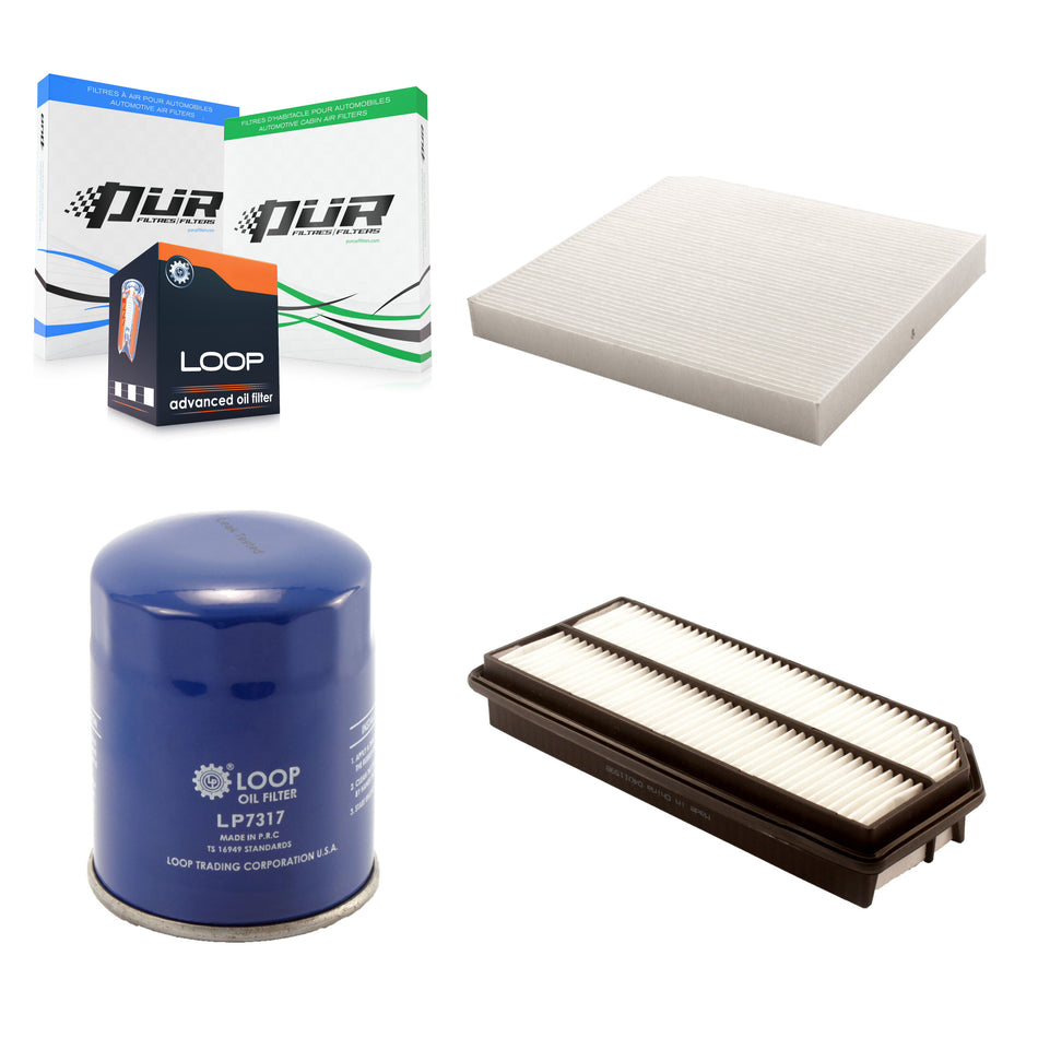 1x Air + 1x Cabin + 1x Engine Oil Filter Filter (3 Total) Kit For 2007-2008 Acura TL KFM-100201