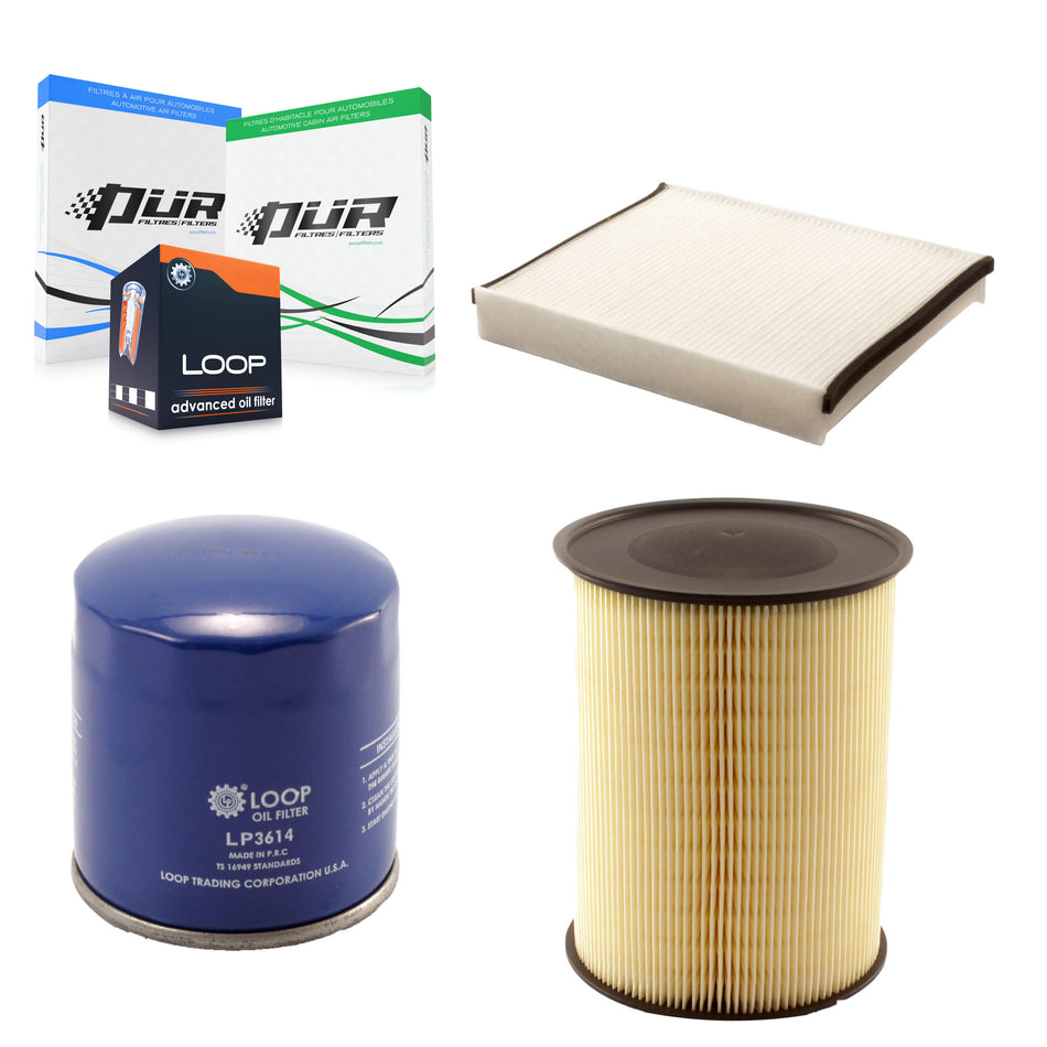 1x Air + 1x Cabin + 1x Engine Oil Filter Filter (3 Total) Kit For Ford Escape Focus MKC KFM-100231