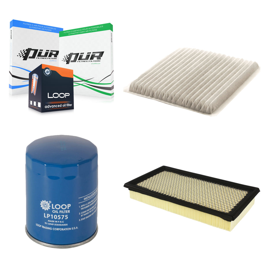 1x Air + 1x Cabin + 1x Engine Oil Filter Filter (3 Total) Kit For Ford Edge Lincoln MKX KFM-100266