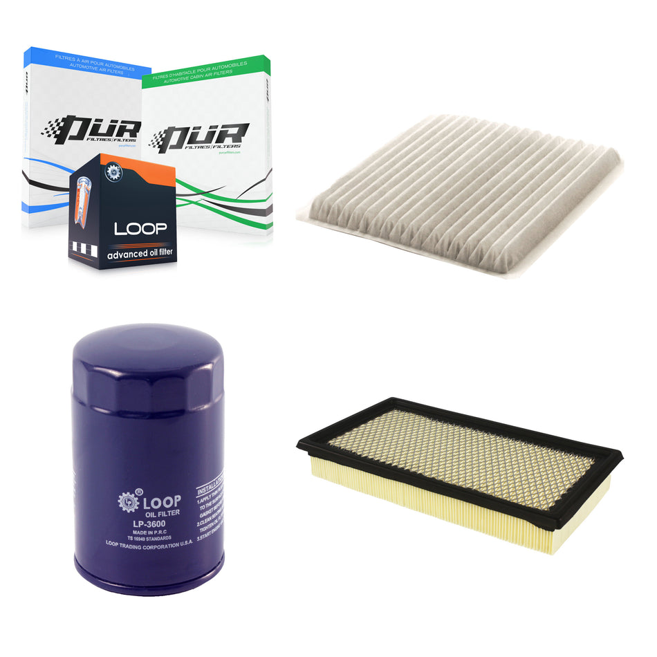 1x Air + 1x Cabin + 1x Engine Oil Filter Filter (3 Total) Kit For Ford Edge Mazda CX-9 KFM-100267
