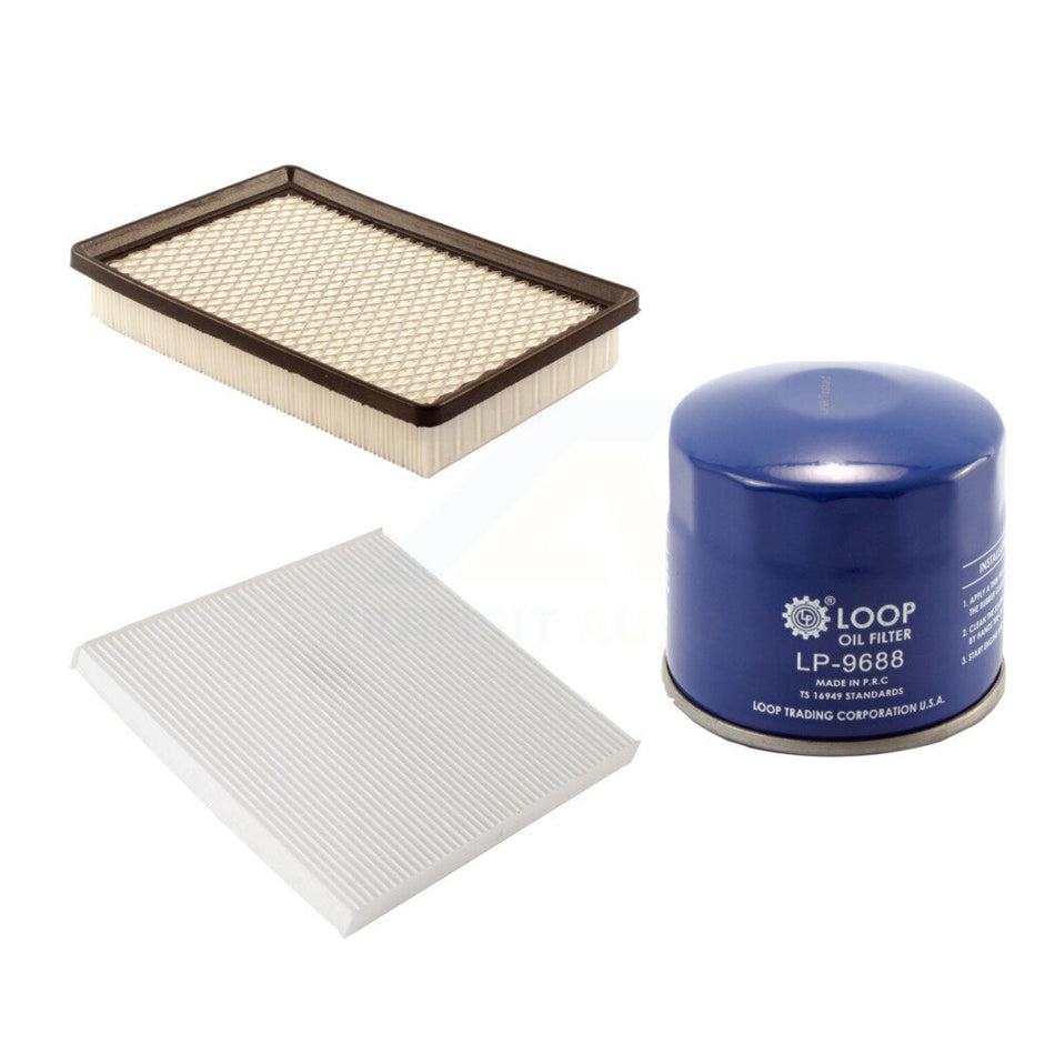 1x Air + 1x Cabin + 1x Engine Oil Filter Filter (3 Total) Kit For Kia Spectra Spectra5 KFM-100274