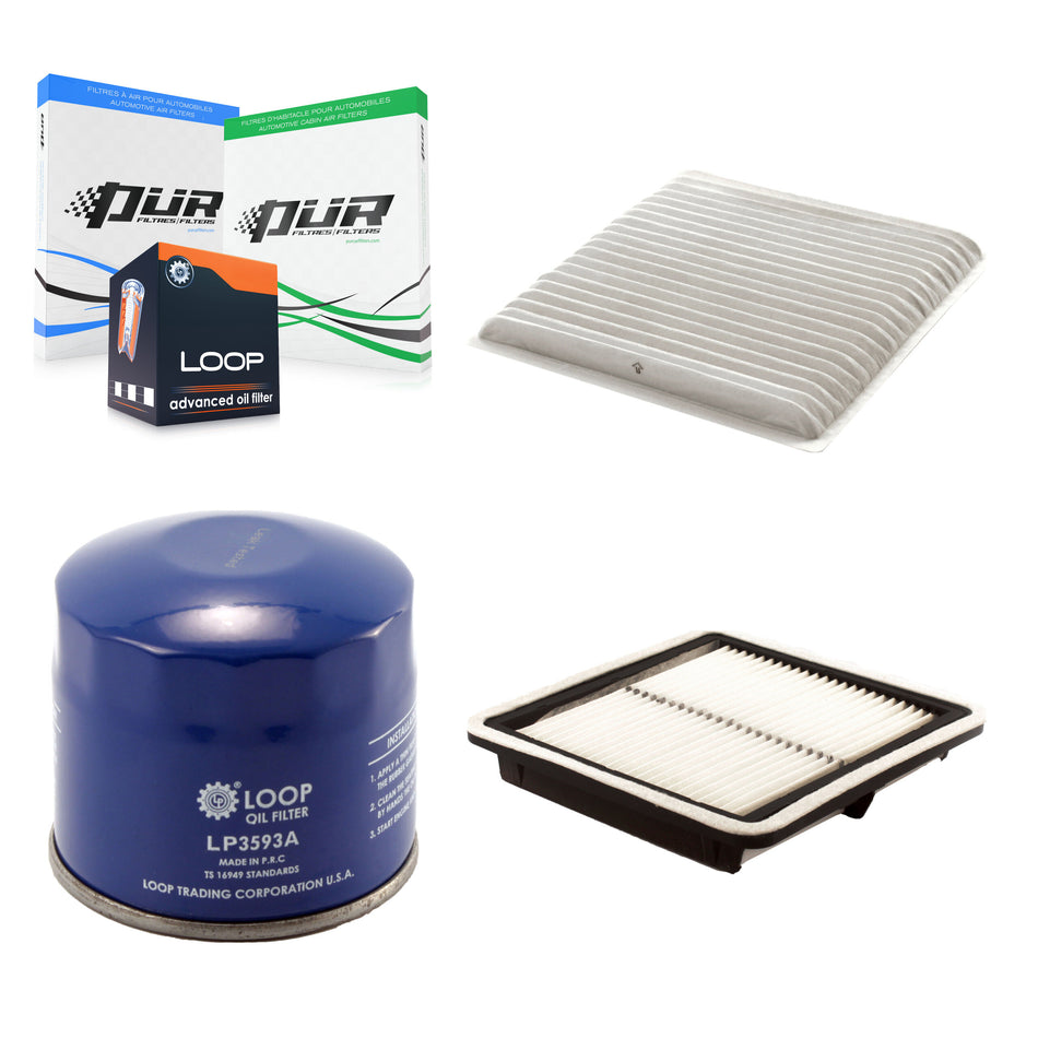 1x Air + 1x Cabin + 1x Engine Oil Filter Filter (3 Total) Kit For Subaru Legacy Outback KFM-100309