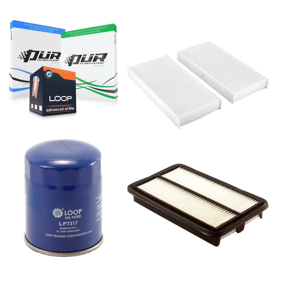 1x Air + 1x Cabin + 1x Engine Oil Filter Filter (3 Total) Kit For 2007-2011 Honda Element KFM-100328