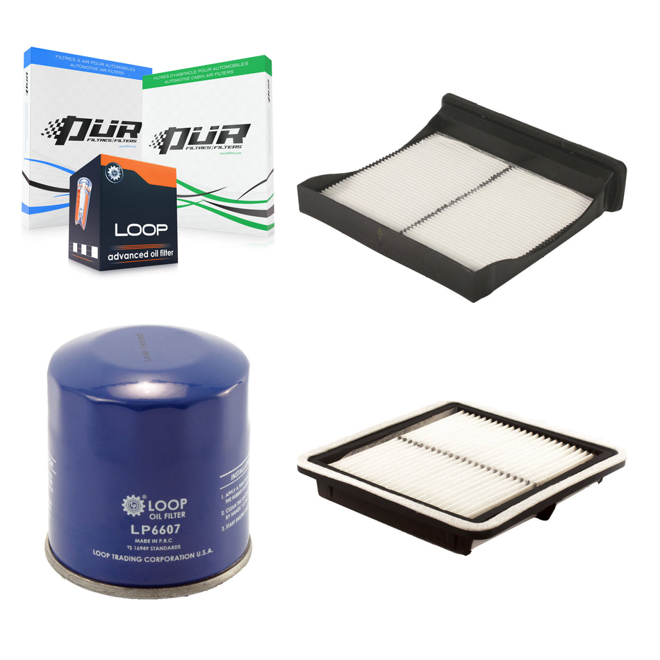1x Air + 1x Cabin + 1x Engine Oil Filter Filter (3 Total) Kit For Subaru Impreza Forester KFM-100338