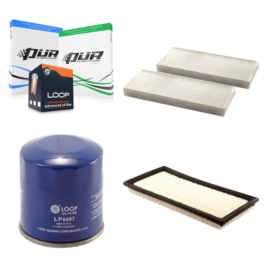 1x Air + 1x Cabin + 1x Engine Oil Filter Filter (3 Total) Kit For Nissan Frontier Suzuki KFM-100346