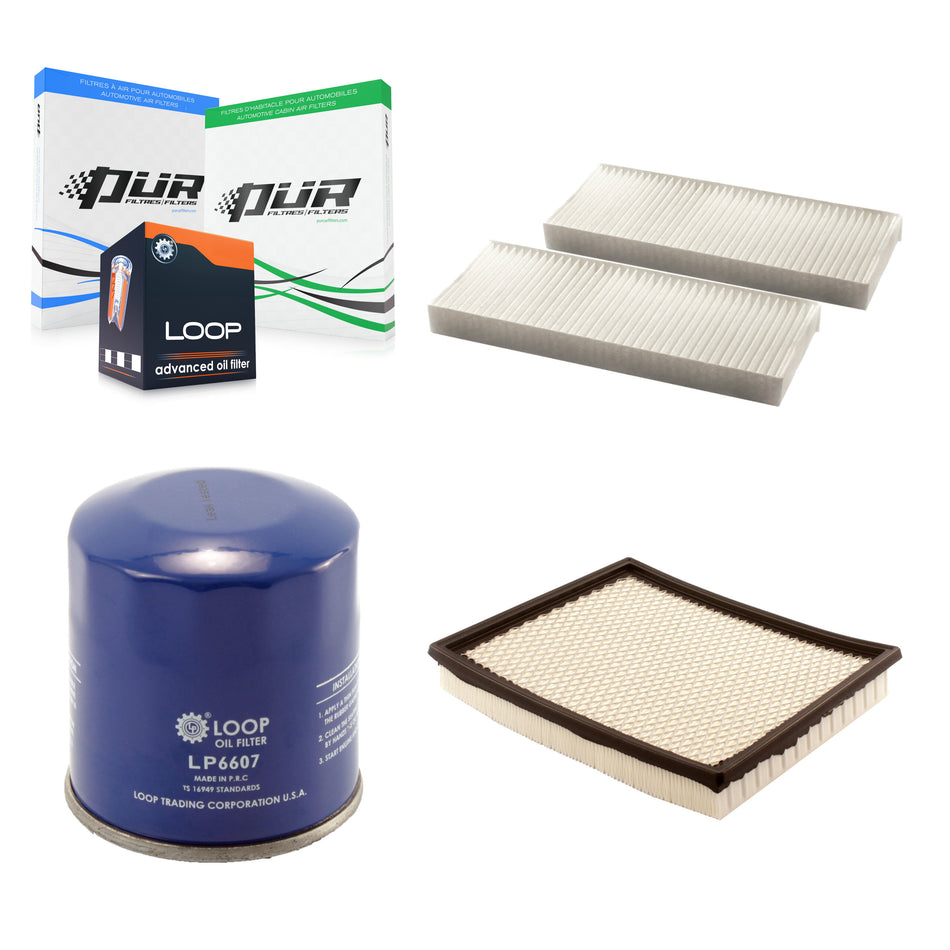 1x Air + 1x Cabin + 1x Engine Oil Filter Filter (3 Total) Kit For 10 Nissan Frontier 4.0L KFM-100347
