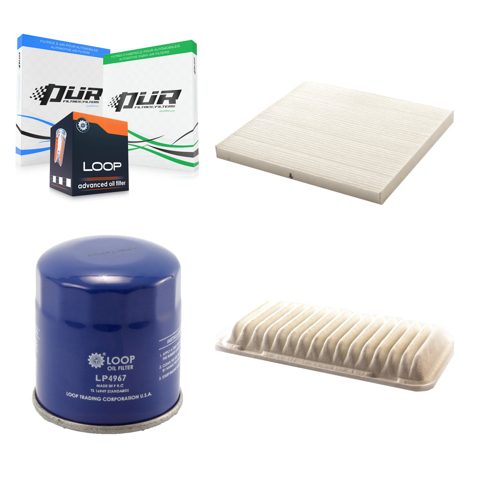 1x Air + 1x Cabin + 1x Engine Oil Filter Filter (3 Total) Kit For Toyota Corolla Matrix KFM-100355