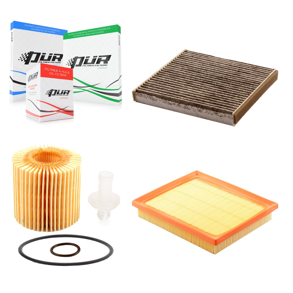 1x Air + 1x Cabin + 1x Engine Cartridge Oil Filter (3 Total) Kit For Toyota RAV4 Lexus KFM-100403