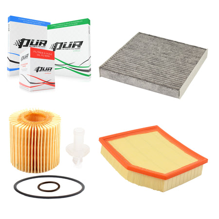 1x Air + 1x Cabin + 1x Engine Cartridge Oil Filter (3 Total) Kit For Lexus IS300 IS350 KFM-100404