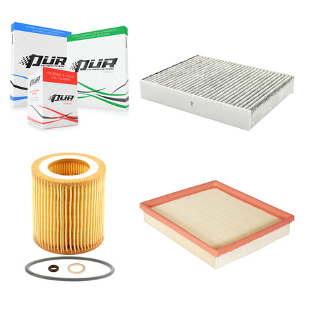 1x Air + 1x Cabin + 1x Engine Cartridge Oil Filter (3 Total) Kit For BMW 328i xDrive 320i KFM-100412