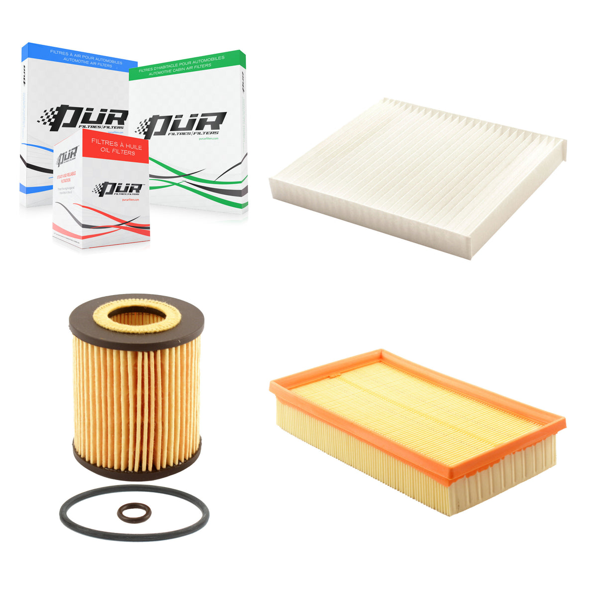 1x Air + 1x Cabin + 1x Engine Cartridge Oil Filter (3 Total) Kit For Mazda 6 2.5L KFM-100488