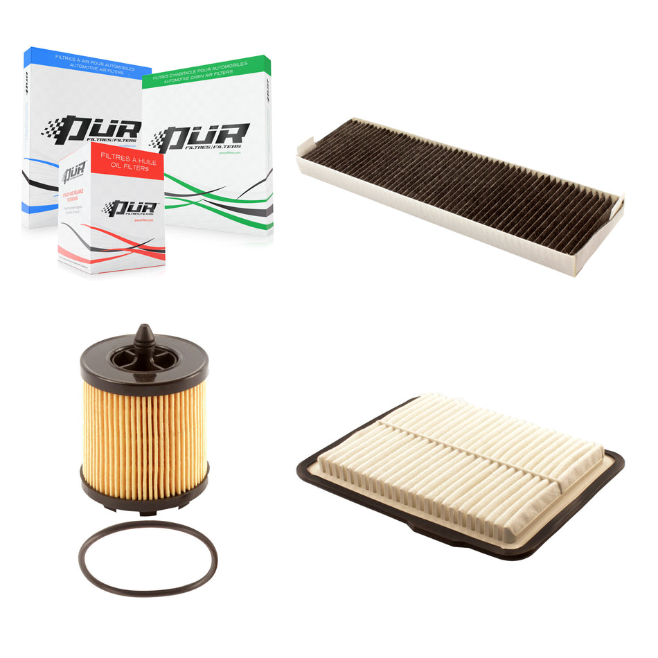 1x Air + 1x Cabin + 1x Engine Cartridge Oil Filter (3 Total) Kit For Saturn Vue KFM-100489